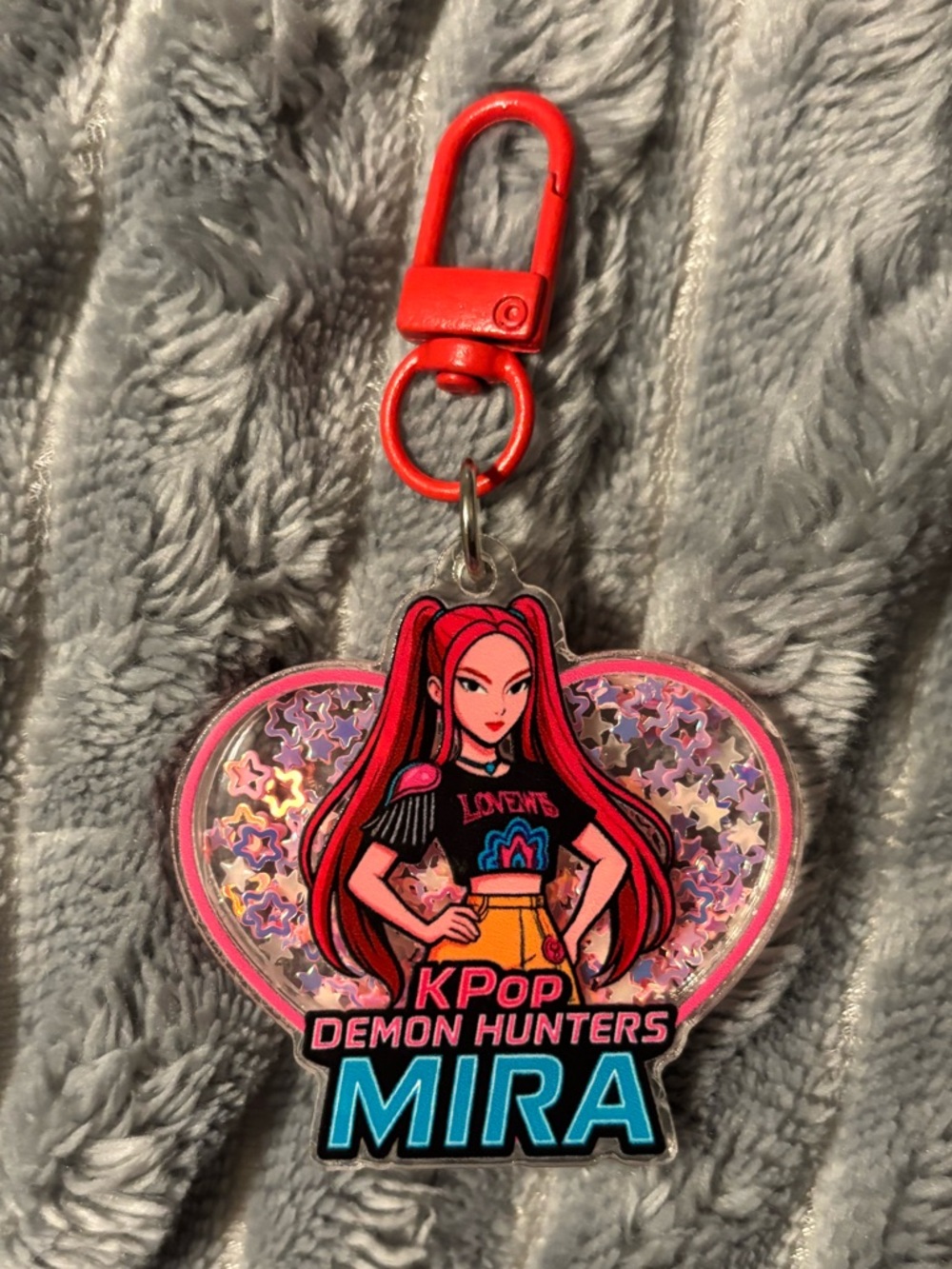 KPOP Huntrix Demon Hunters Mira Keychain Clip-On - Kids Accessory